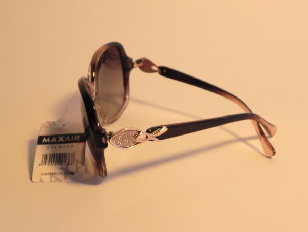 Sonnenbrille braun mit gold und Glitzer